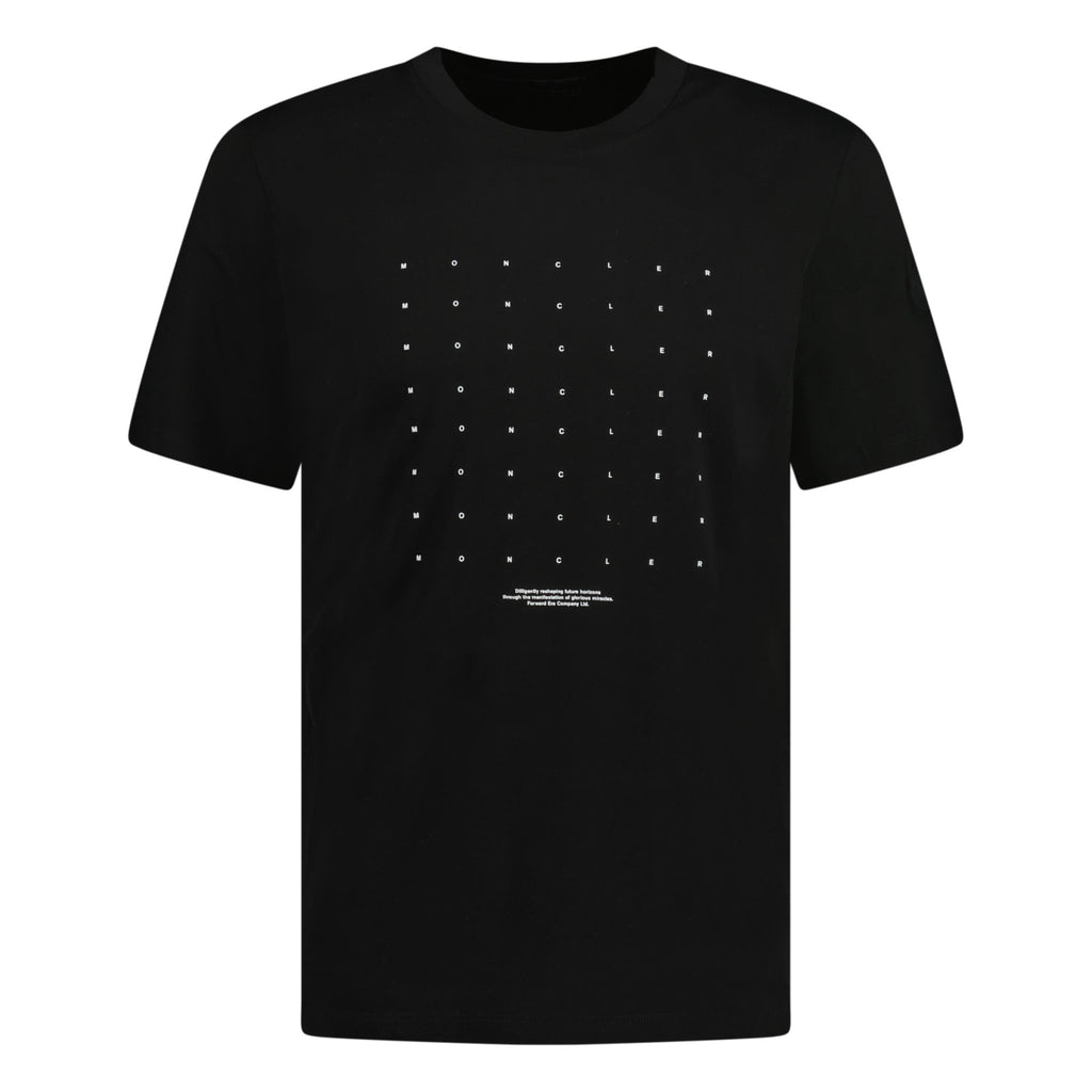 Moncler Logo Printed T-Shirt Black - chancefashionco