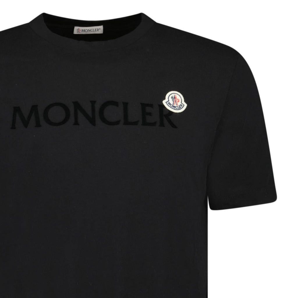 Moncler Logo Printed T-Shirt Black - chancefashionco