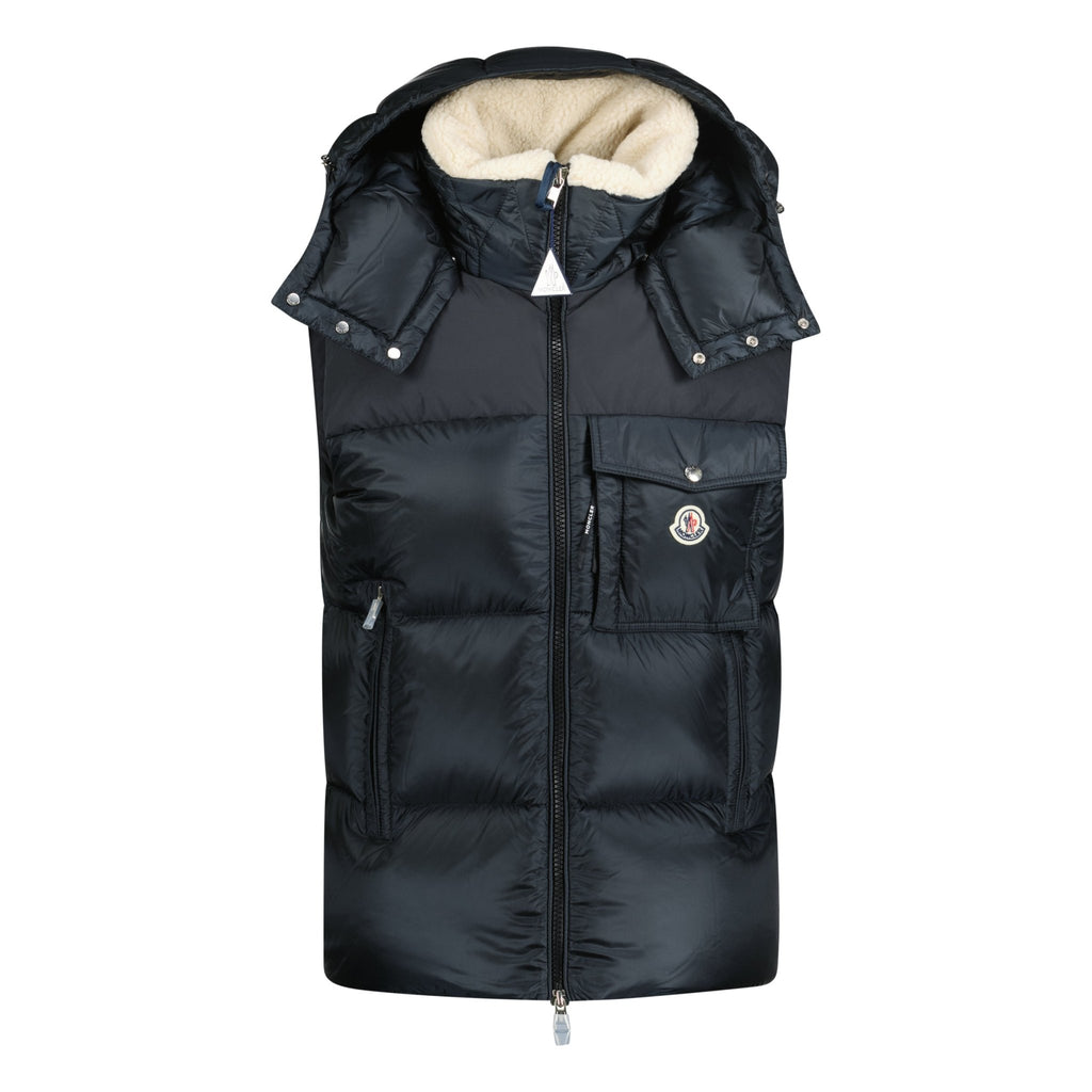 Moncler Oust Down Gilet Navy - chancefashionco