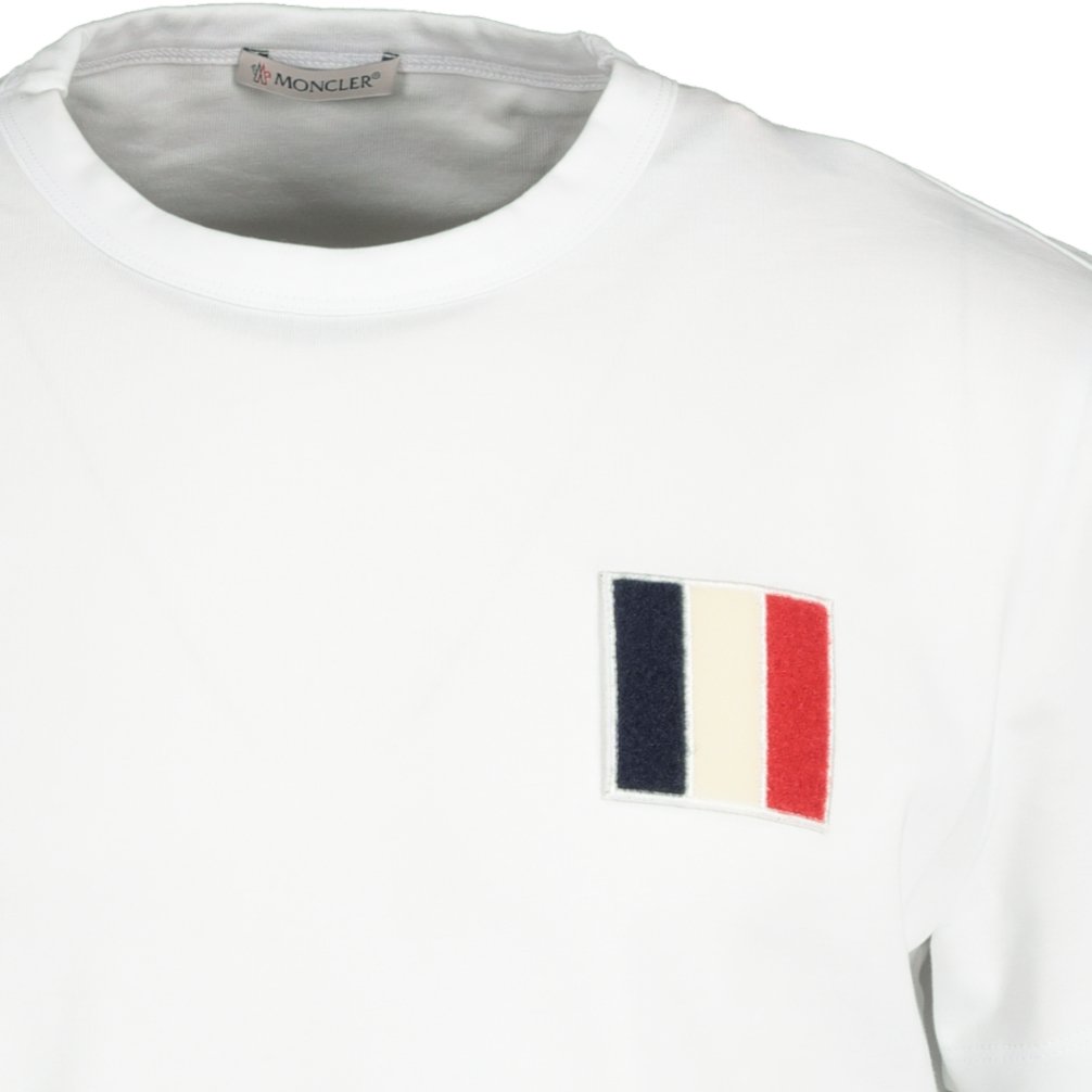 Moncler Patch Logo T-Shirt White - chancefashionco