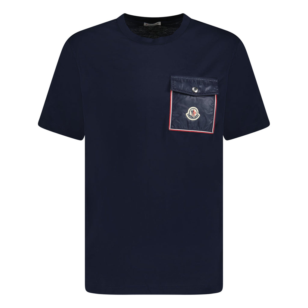 Moncler Pocket Logo T-Shirt Navy - chancefashionco