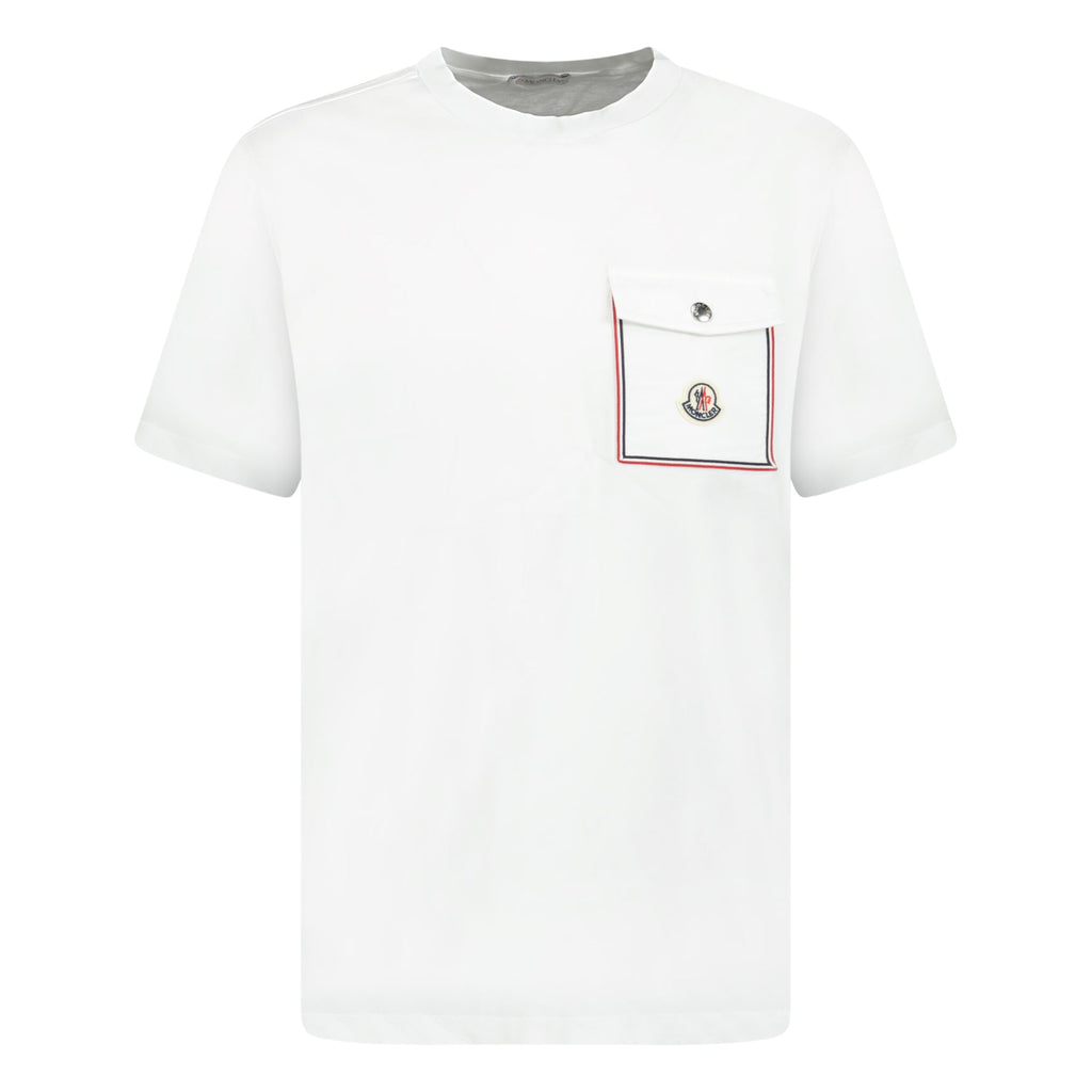 Moncler Pocket Logo T-Shirt White - chancefashionco