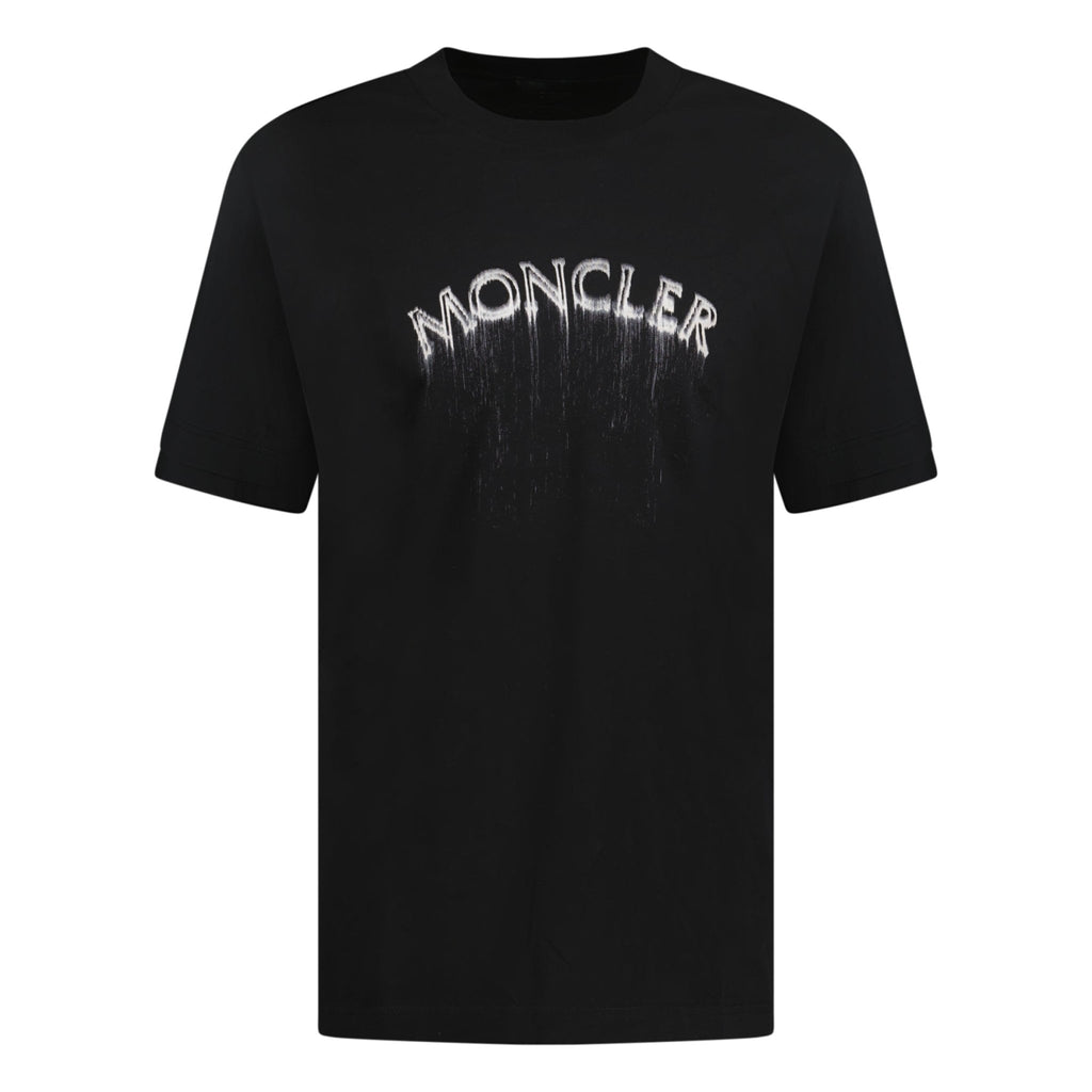 Moncler Spray Logo T-Shirt Black - chancefashionco