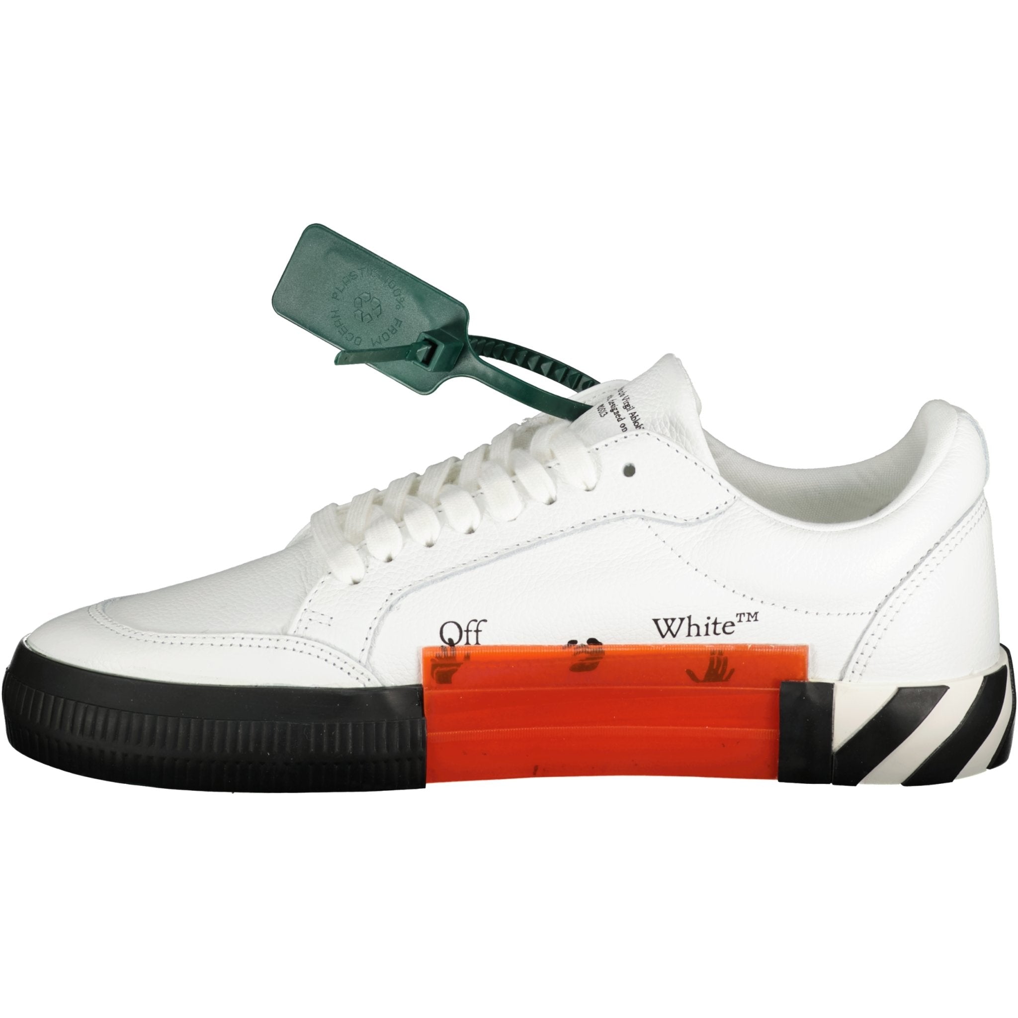 Off-White Vulcanized Low Top Trainers Black & White