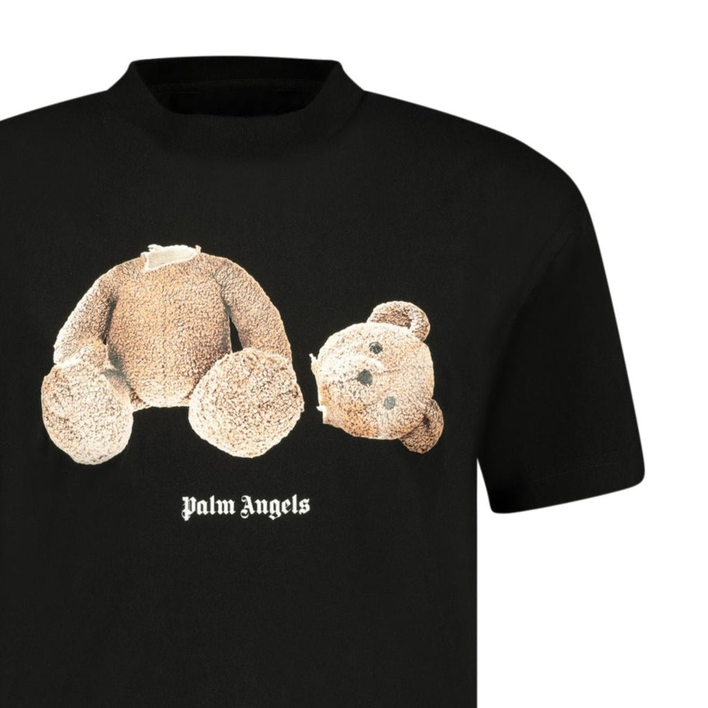 Palm Angels Bear Print T-Shirt Black - chancefashionco