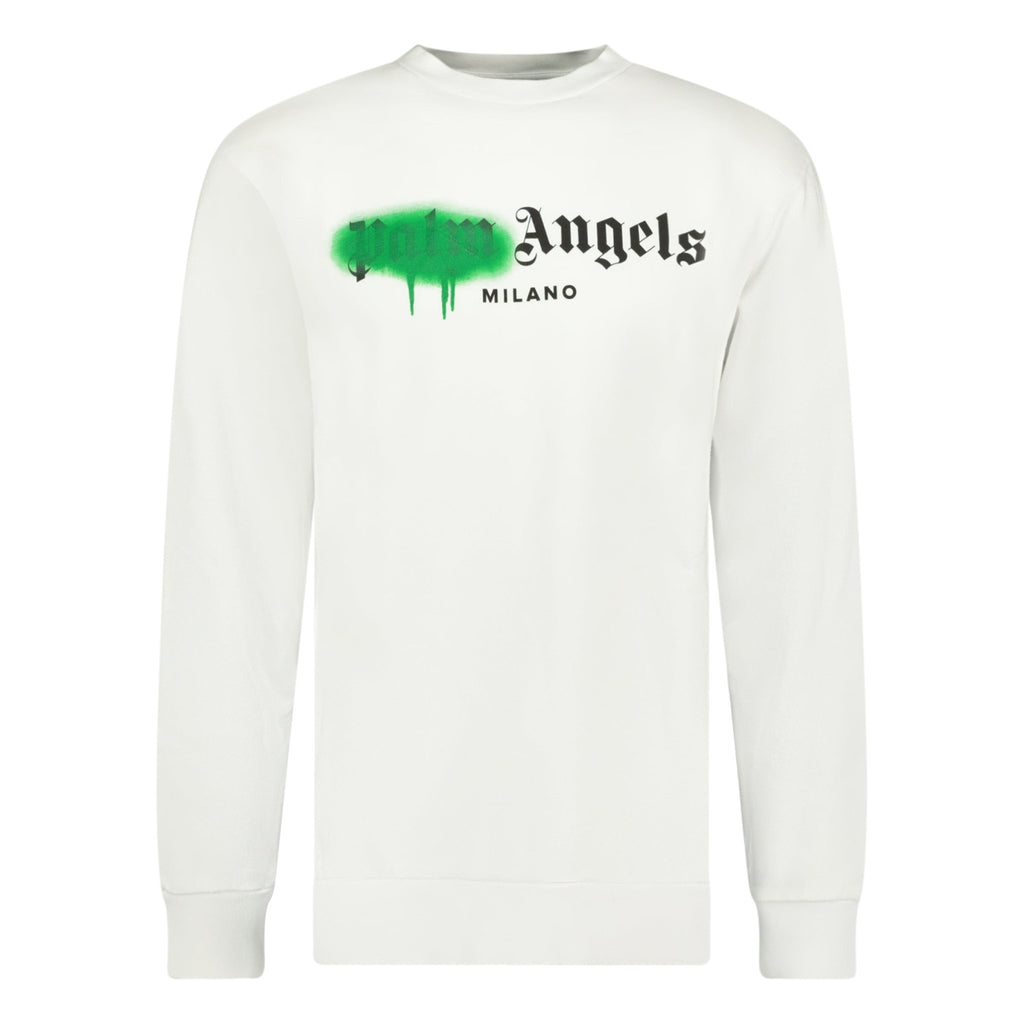 Palm Angels Milano Spray Paint Sweatshirt - chancefashionco