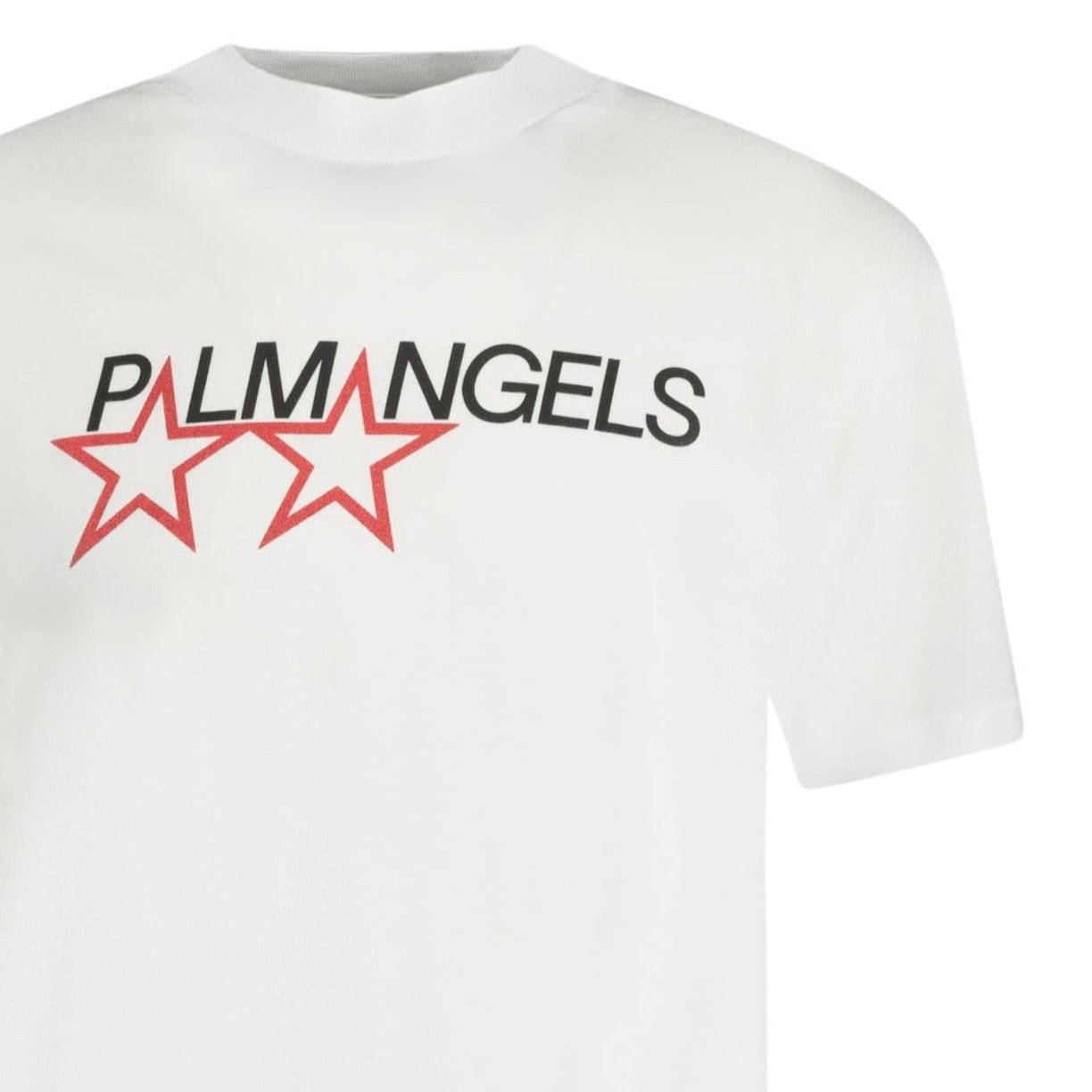 Palm Angels Star Logo Print T-Shirt White