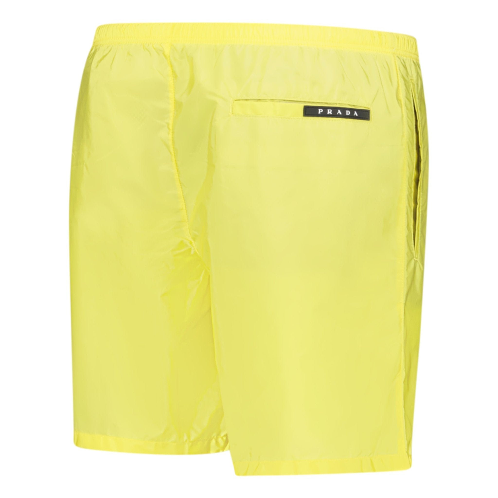 Prada Black Logo Swim Shorts Yellow | chancefashionco