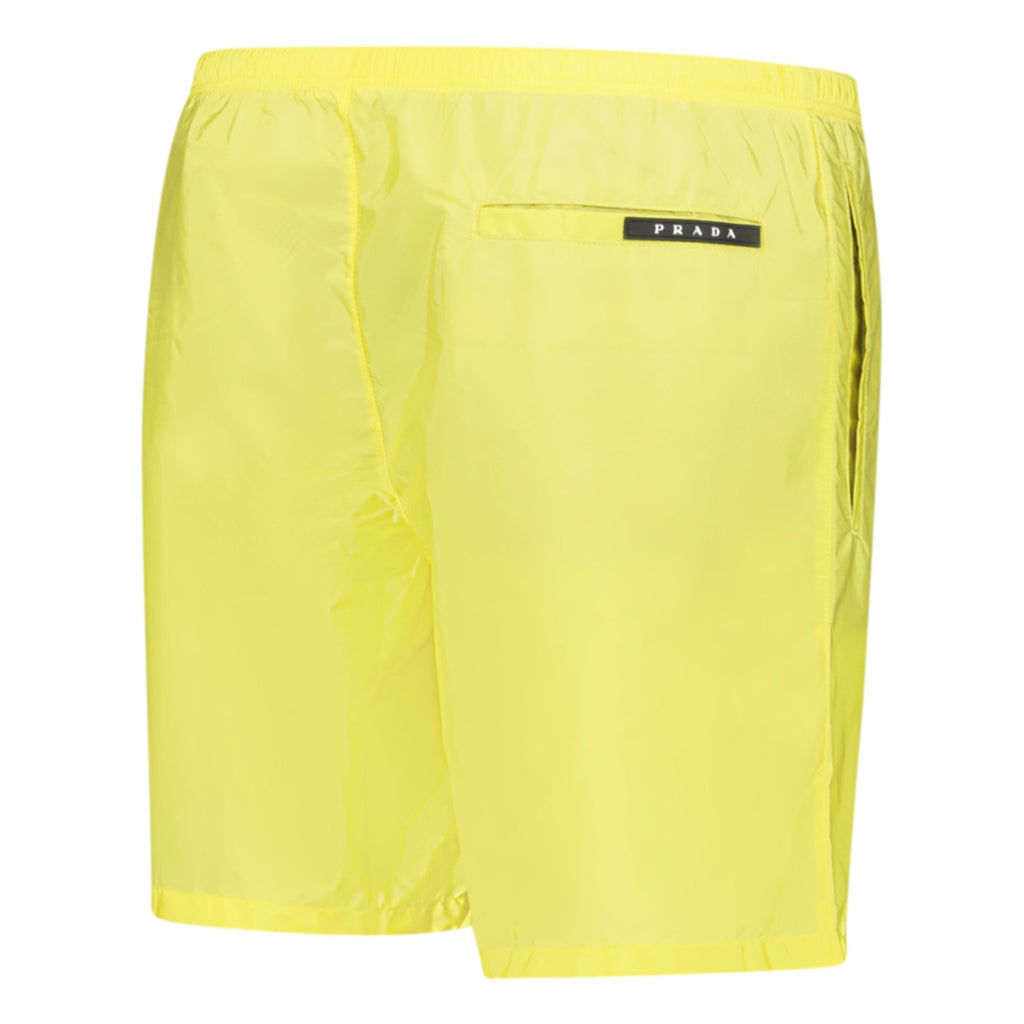 Prada Black Logo Swim Shorts Yellow - chancefashionco