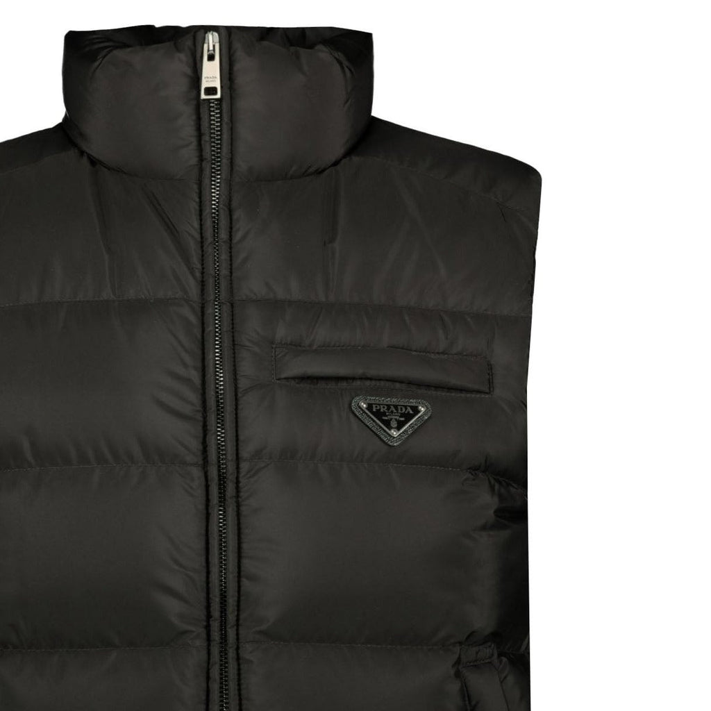 Prada Nylon Down Fill Gilet Black - chancefashionco