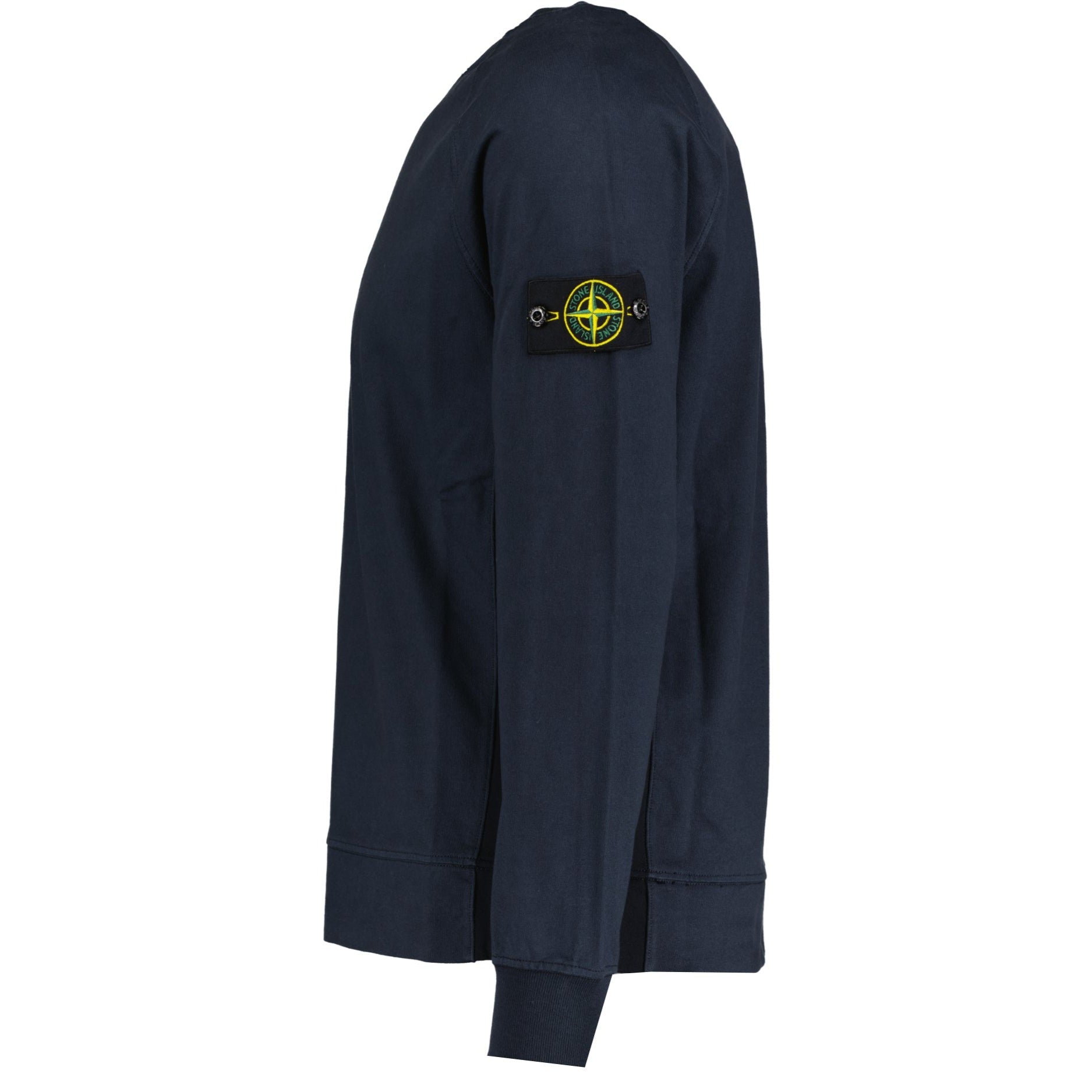 Stone island clearance logo patch sweatshirt