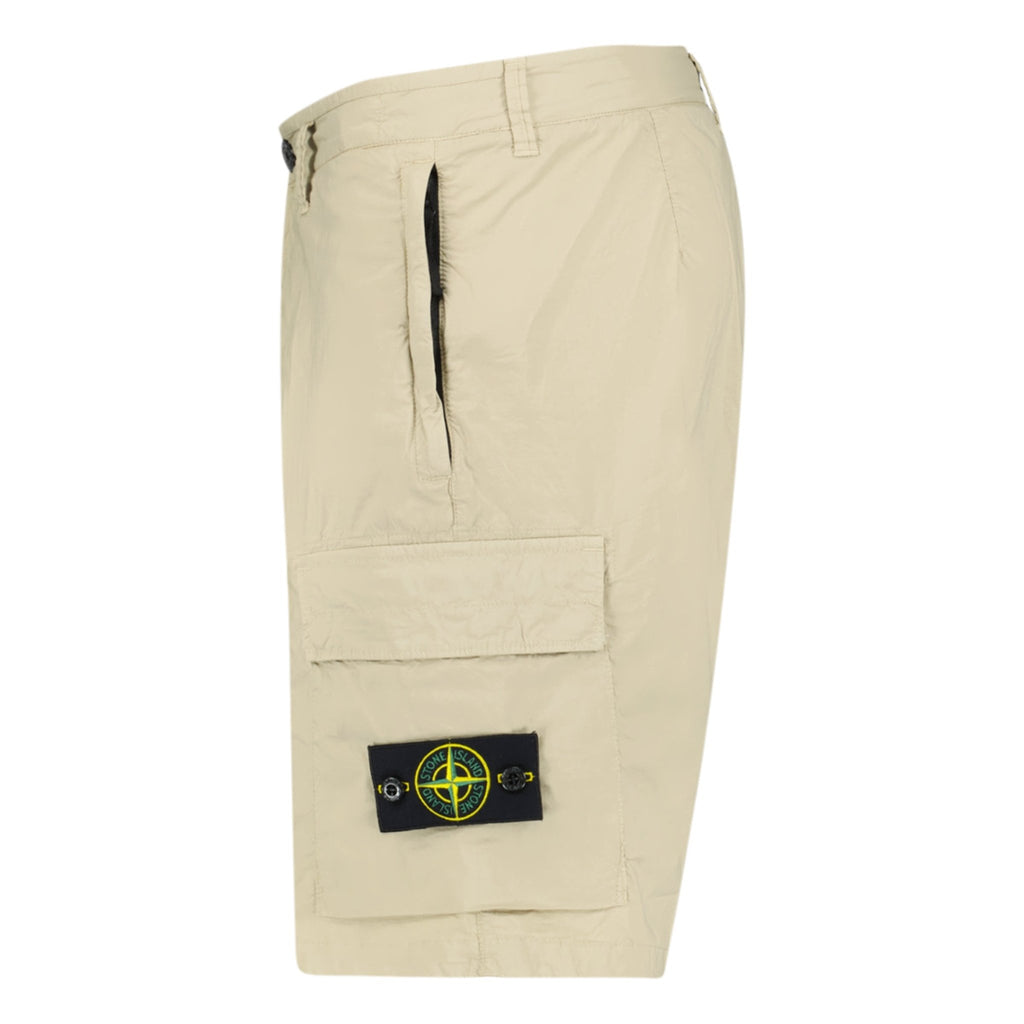 Stone Island Bermuda Cargo Shorts Beige - chancefashionco