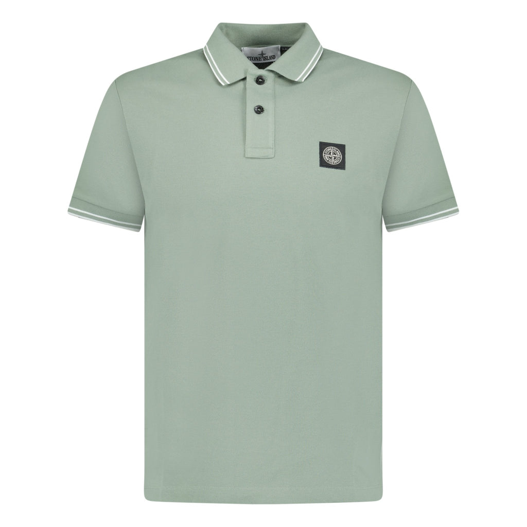 Stone Island Compass Logo Polo Sage - chancefashionco