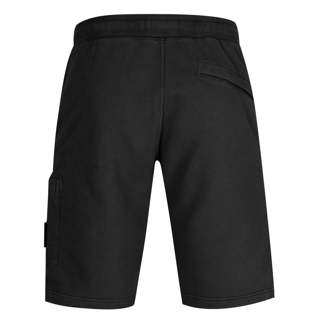 Stone Island Cotton Sweat Shorts Black - chancefashionco