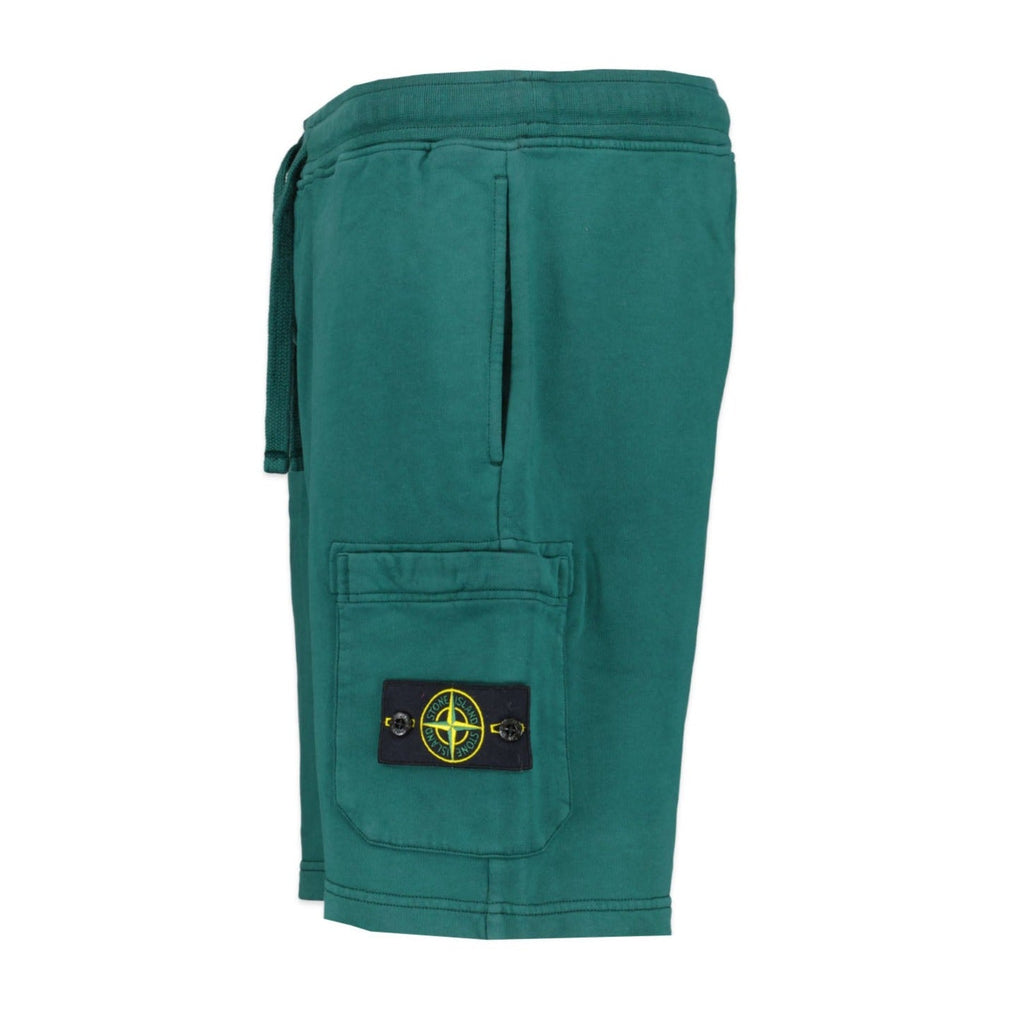 Stone Island Cotton Sweat Shorts Green - chancefashionco