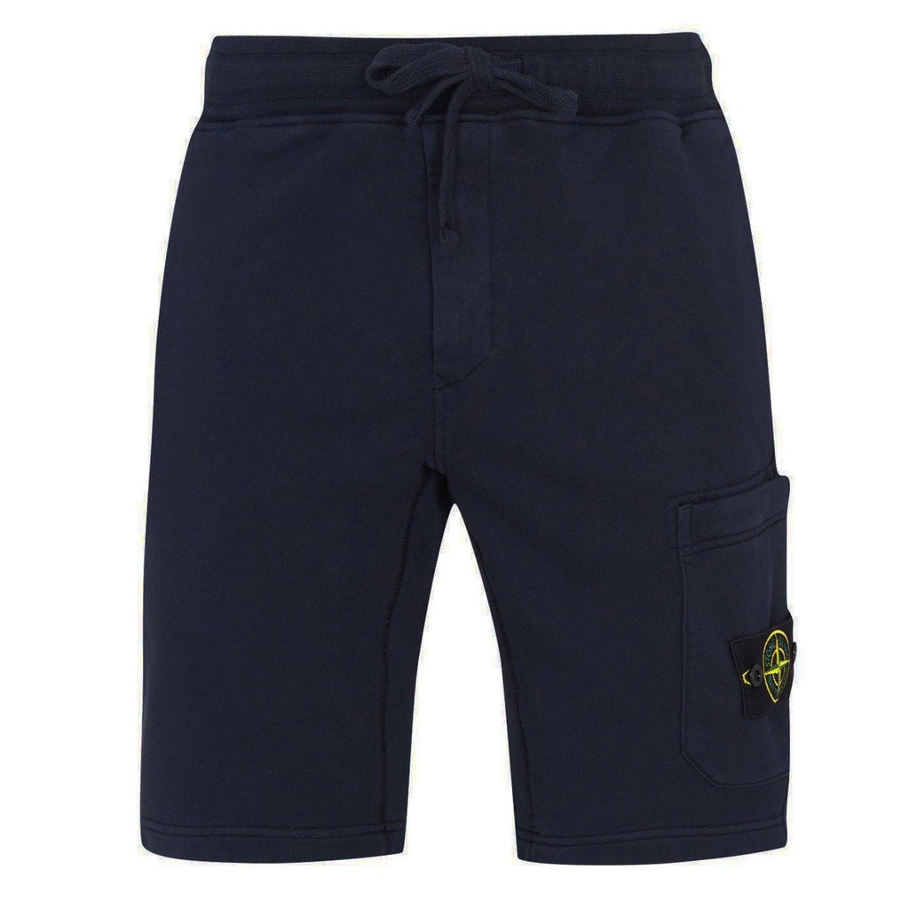 Stone Island Cotton Sweat Shorts Navy - chancefashionco