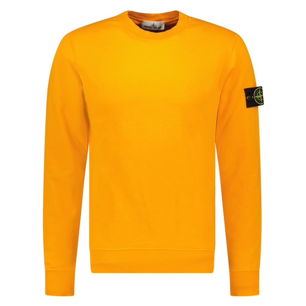 Stone Island Cotton Sweatshirt Orange - chancefashionco