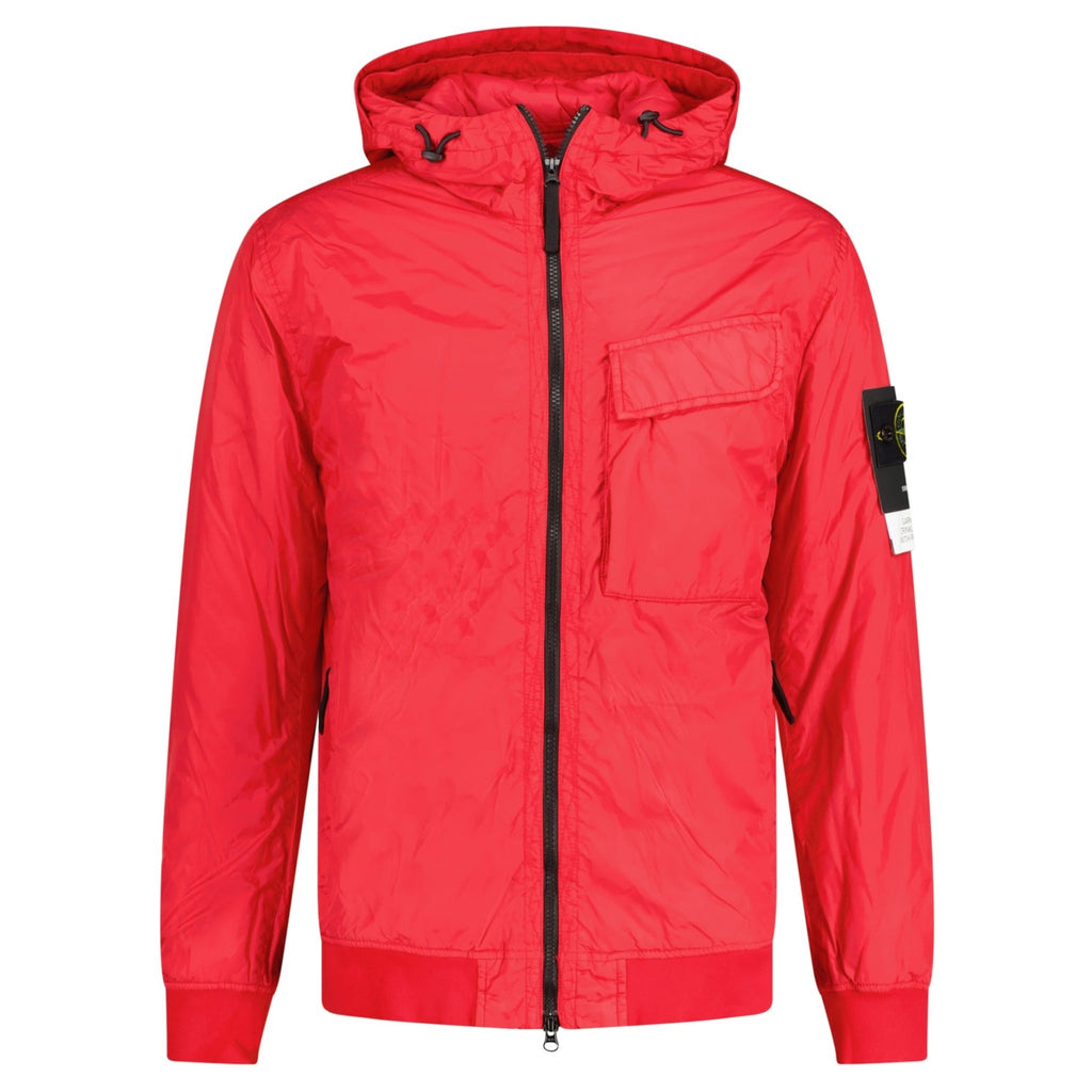 Stone Island Crinkle Reps Primaloft TC Jacket Red - chancefashionco