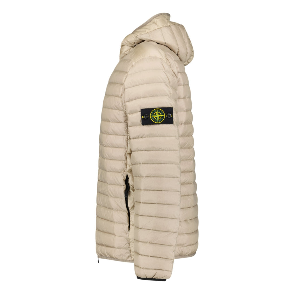 Stone Island Loom Woven Down Jacket Beige - chancefashionco