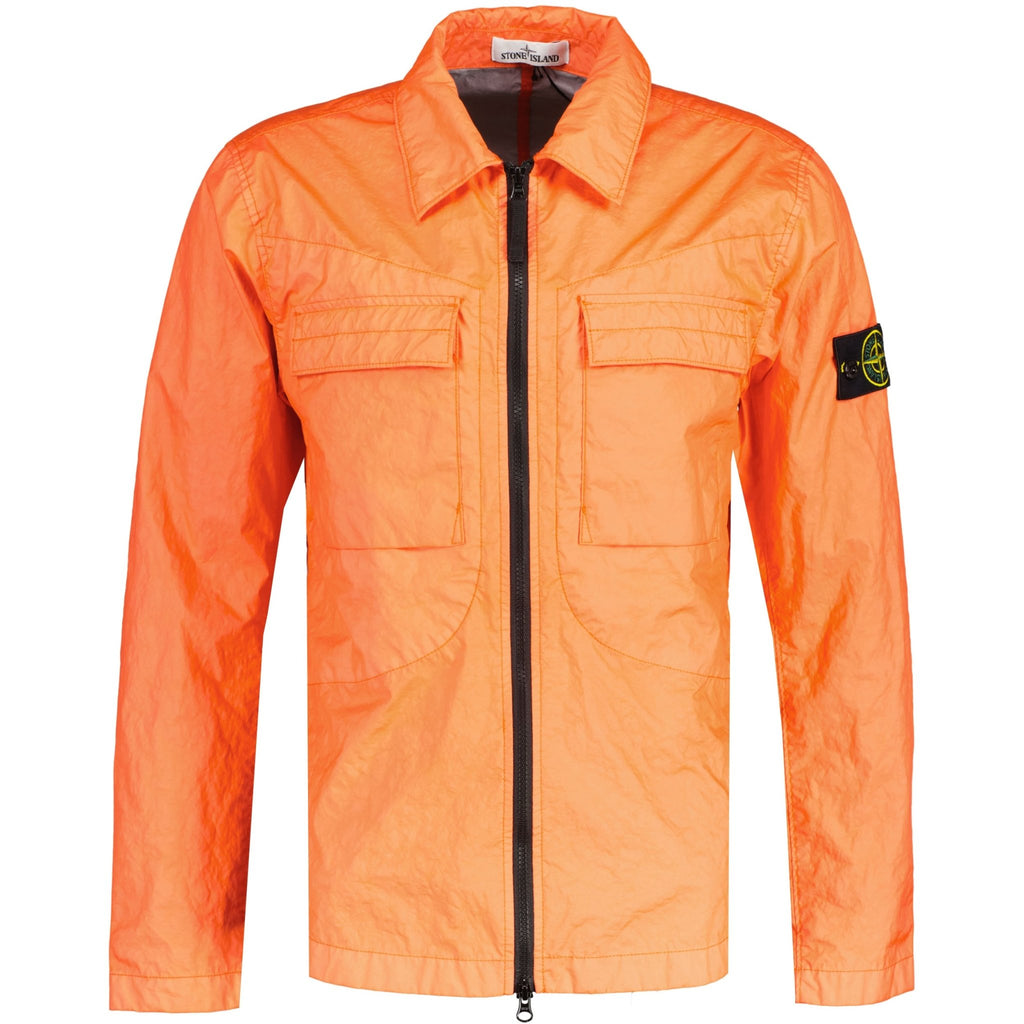 Stone Island Nylon Overshirt Coral - chancefashionco