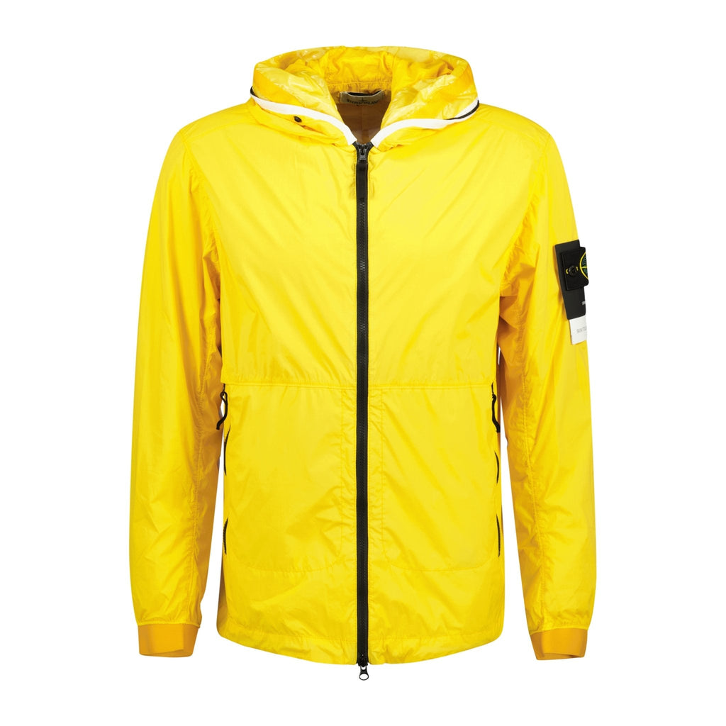 Stone Island Nylon-TC Hooded Rain Jacket Yellow - chancefashionco