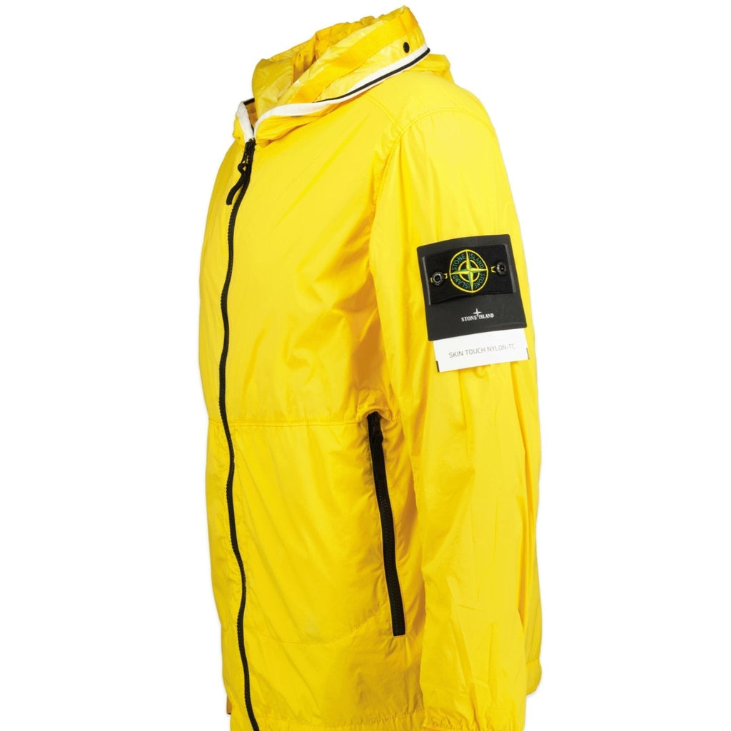 Stone Island Nylon-TC Hooded Rain Jacket Yellow - chancefashionco