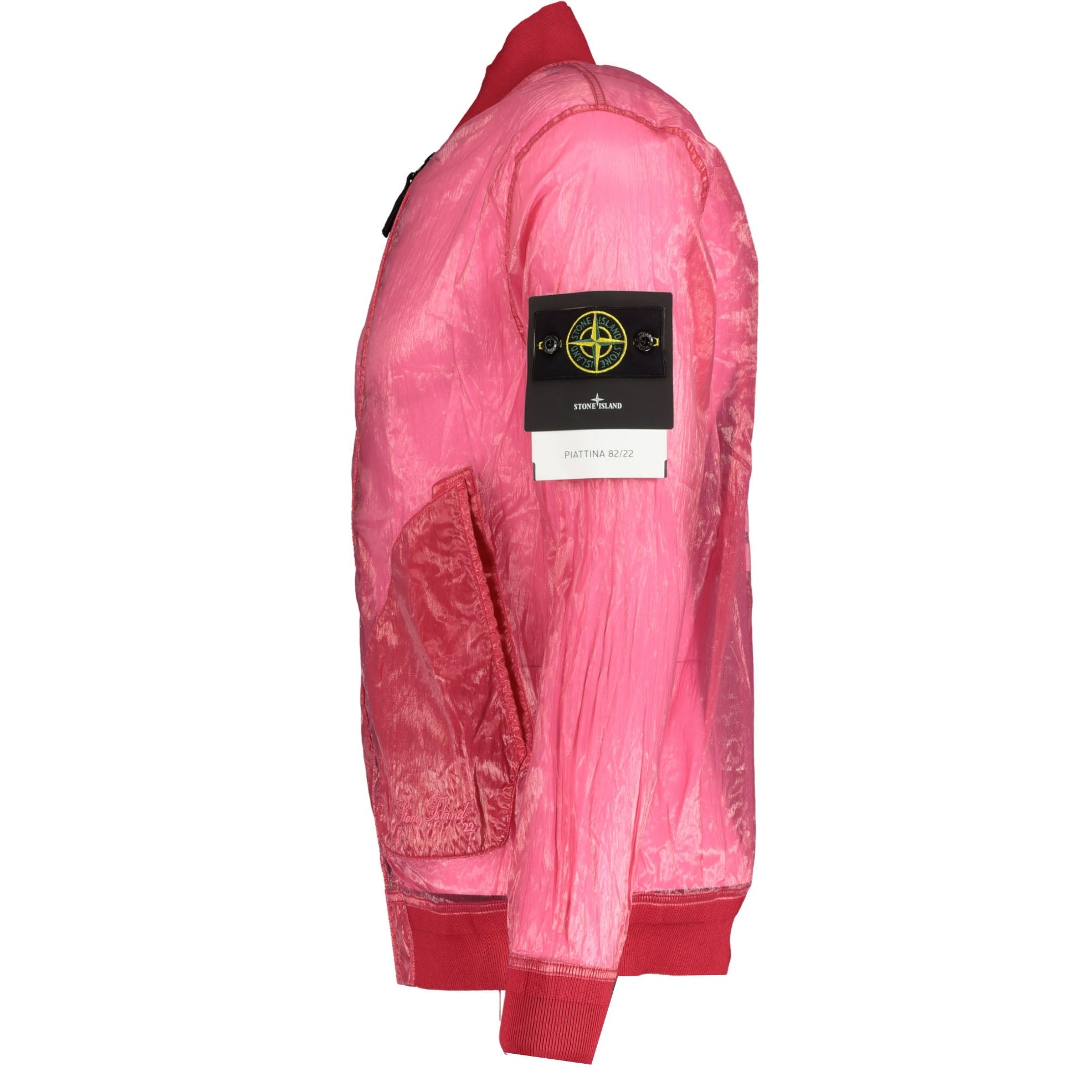 Stone island bomber jacket on sale pink