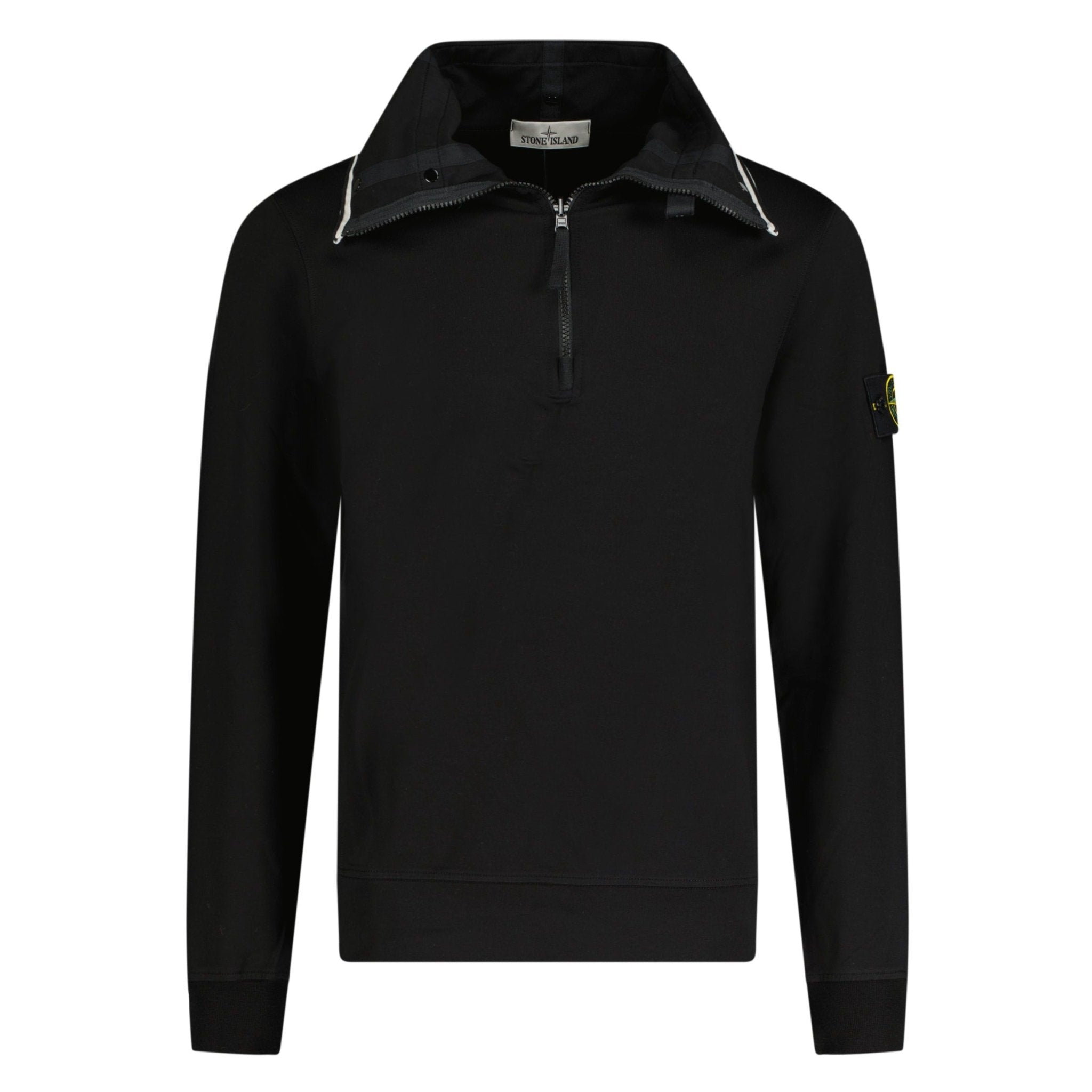 Black Stone Island Pullover Zip Stone Island Half-zip Jumper Navy