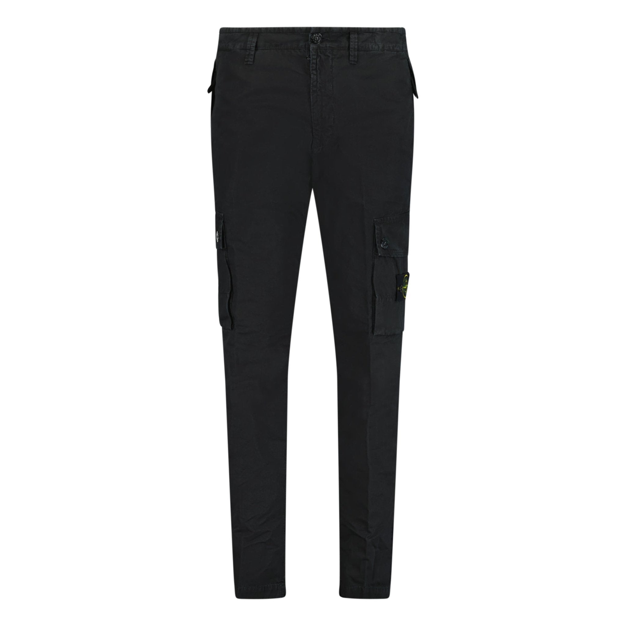 Stone Island Tapered Cargos Trousers Black
