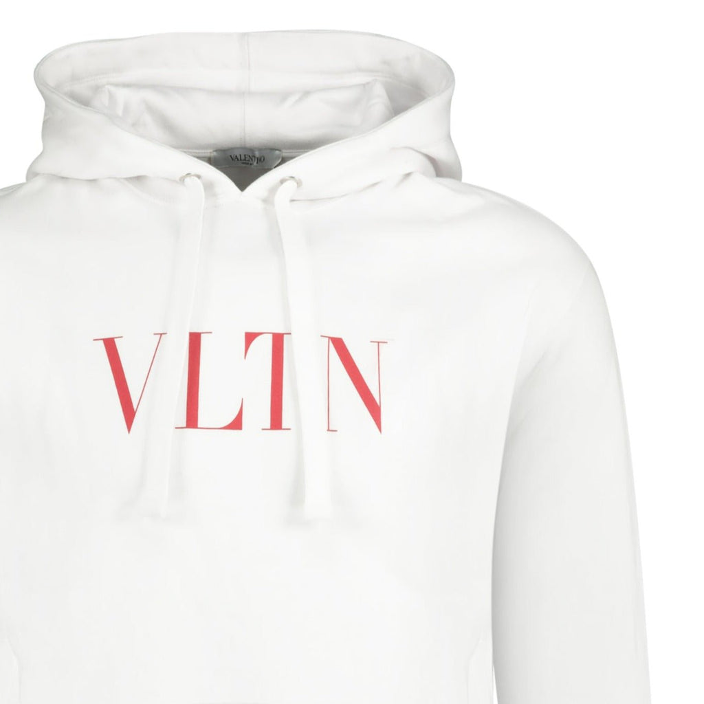 Valentino VLTN Hooded Sweatshirt White - chancefashionco